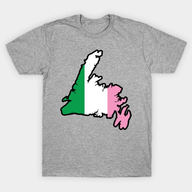 Republic of Newfoundland Island Map || Newfoundland Clothing T-Shirt by SaltWaterOre